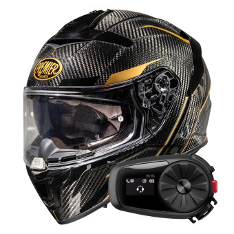 Casque Integral Premier Devil Carbon ST19 + Kit Bluetooth 5S Solo Casque Integral Premier Devil Carbon ST19 + Kit Bluetooth 5S Solo