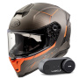 Casque Integral Premier Hyper RS93BM + Kit Bluetooth Lokui K30