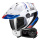 Pack ADF 9000 Air Desert White Blue Red + Kit Bluetooth 5S Solo