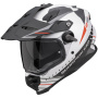 Casque Integral Scorpion ADF 9000 Air Feat White Black Red