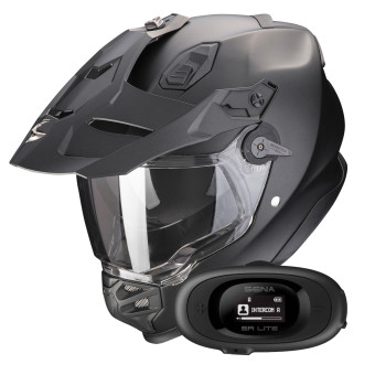 Integral Scorpion ADF 9000 Air Matt Pearl Black + Kit bluetooth 5R Lite