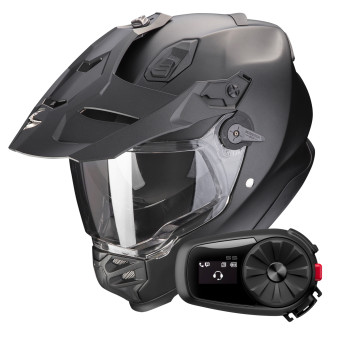 Integral Scorpion ADF 9000 Air Matt Pearl Black + Kit Bluetooth 5S