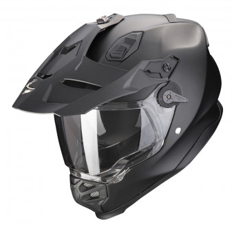 Scorpion ADF 9000 Air Matt Pearl Black + Kit bluetooth Exo-Com Link-1