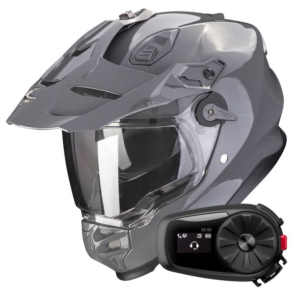 Integral Scorpion ADF 9000 Air Solid Cement Grey + Kit Bluetooth 5S