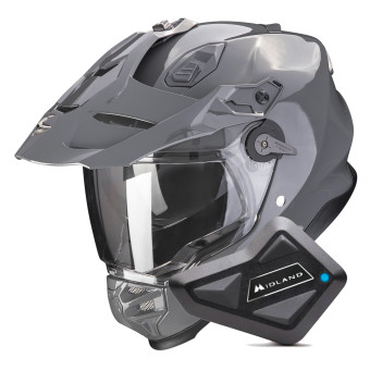 Integral Scorpion ADF 9000 Air Solid Cement Grey + Kit Bluetooth BT Mini