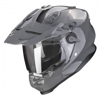 Scorpion ADF 9000 Air Solid Cement Grey + Kit Bluetooth BT Mini