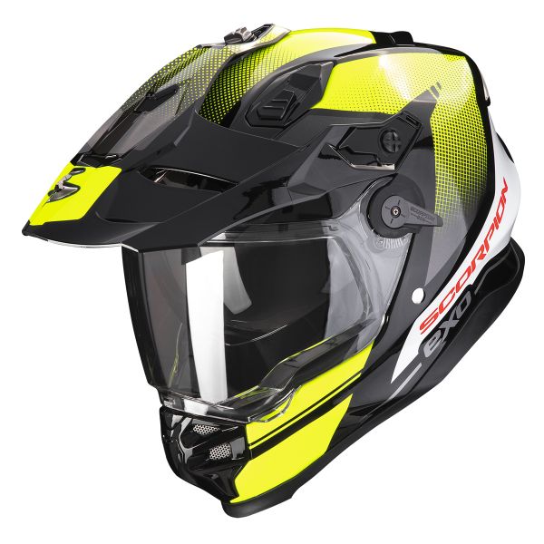 Scorpion ADF 9000 Air Trail Black Neon Yellow + Kit Bluetooth Lokui K30