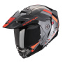 Casque Modular Scorpion ADX-2 Galane Silver Black Red