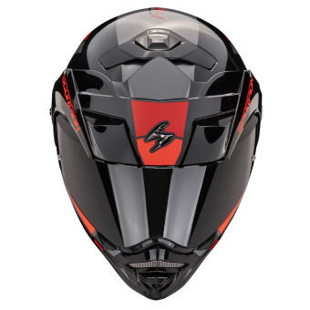 Scorpion ADX-2 Galane Silver Black Red + Kit bluetooth Exo-Com Link-1C Solo