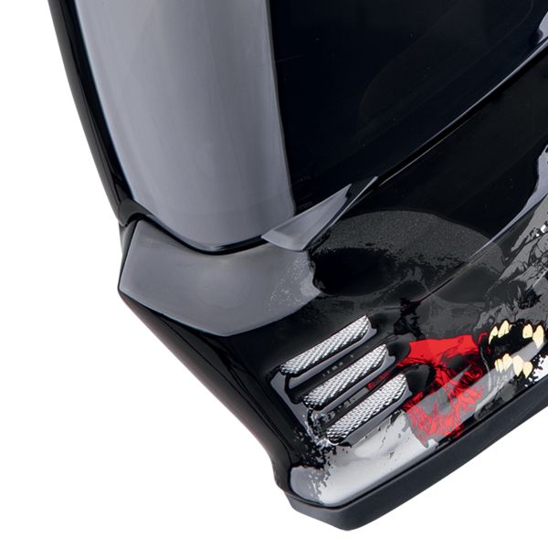 Scorpion Covert FX Skullz Matt Black Grey Gold + Kit Bluetooth Lokui K30