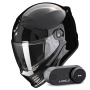 Casque Integral Scorpion Covert FX Solid Black + Kit Bluetooth Lokui K30