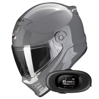 Integral Scorpion Covert FX Solid Cement Grey + Kit bluetooth 5R Lite