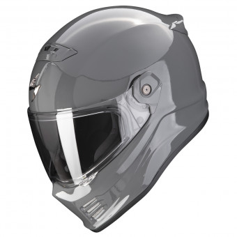 Scorpion Covert FX Solid Cement Grey + Kit bluetooth Exo-Com Link-1C