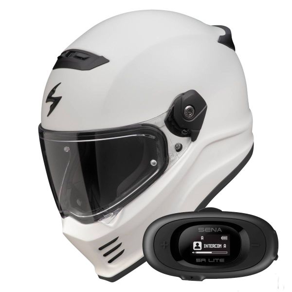 Integral Scorpion Covert FX Solid Cool Grey Mat + Kit bluetooth 5R Lite Solo