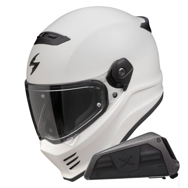 Integral Scorpion Covert FX Solid Cool Grey Mat + Kit bluetooth Exo-Com Link-1 Integral Scorpion Covert FX Solid Cool Grey Mat + Kit bluetooth Exo-Com Link-1