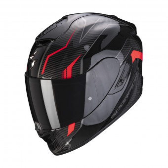 Scorpion Exo 1400 Air Fortuna Black Red + Kit Bluetooth SMH5