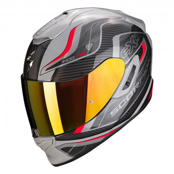Casque Integral Scorpion Exo 1400 Evo Air Attune Grey Black Red Casque Integral Scorpion Exo 1400 Evo Air Attune Grey Black Red