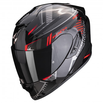 Scorpion Exo 1400 Evo Air Shell Black Red + Intercom Sena SMH5