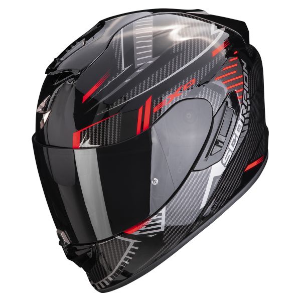 Scorpion Exo 1400 Evo Air Shell Black Red + Kit bluetooth 5R Lite