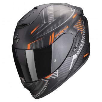 Scorpion Exo 1400 Evo Air Shell Matt Black Orange + Intercom Sena SMH5