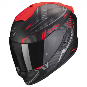 Scorpion Exo 1400 Evo Air Shell Matt Black Red + Intercom Sena SMH5