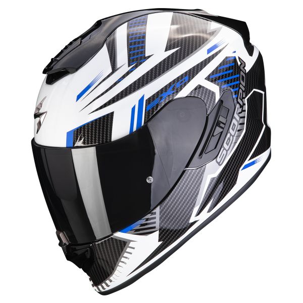 Integral Scorpion Exo 1400 Evo Air Shell White Blue Integral Scorpion Exo 1400 Evo Air Shell White Blue