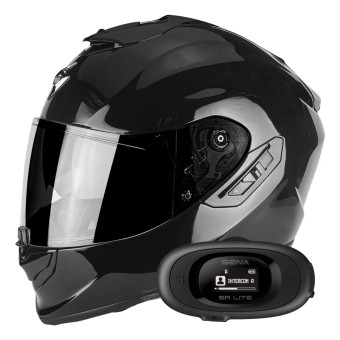 Integral Scorpion Exo 1400 Evo Air Solid Black + Kit bluetooth 5R Lite