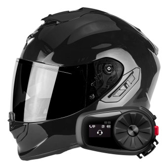 Integral Scorpion Exo 1400 Evo Air Solid Black + Kit Bluetooth 5S