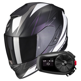 Integral Scorpion Exo 1400 Evo Air Thelios Matt Black Chameleon + Kit Bluetooth 5S