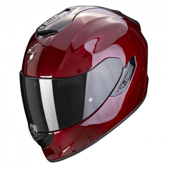 Scorpion Exo 1400 Evo Carbon Air Solid Red + Intercom Sena SMH5