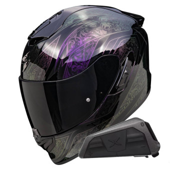 Integral Scorpion Exo 1400 Evo II Air Fantasy Cameleon + Kit bluetooth Exo-Com Link-1