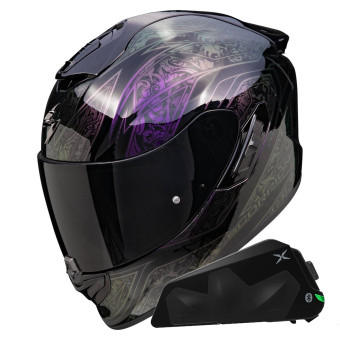Integral Scorpion Exo 1400 Evo II Air Fantasy Cameleon + Kit bluetooth Exo-Com Link-1C