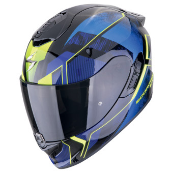 Scorpion Exo 1400 Evo II Air Intensio Black Blue + Kit bluetooth 5R Lite