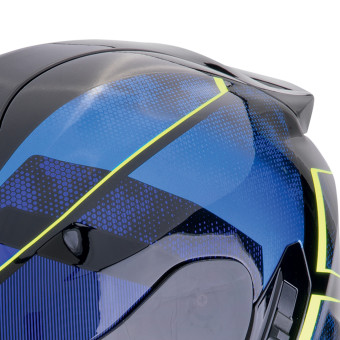 Scorpion Exo 1400 Evo II Air Intensio Black Blue + Kit bluetooth 5R Lite