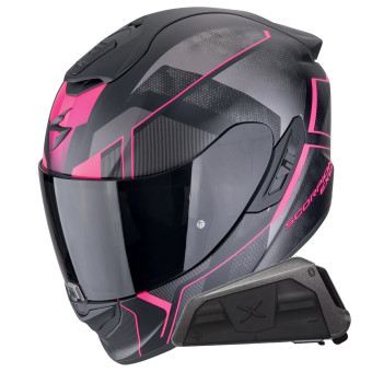 Integral Scorpion Exo 1400 Evo II Air Intensio Matt Pink + Kit bluetooth Exo-Com Link-1
