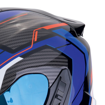 Scorpion Exo 1400 Evo II Air Linart Black Blue Red + Kit bluetooth Exo-Com Link-1