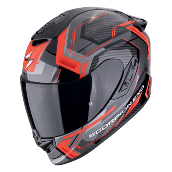 Scorpion Exo 1400 Evo II Air Linart Black Red + Kit bluetooth Exo-Com Link-1C