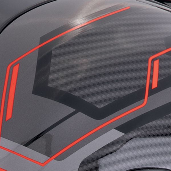 Scorpion Exo 1400 Evo II Air Linart Black Red + Kit bluetooth Exo-Com Link-1C