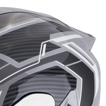 Scorpion Exo 1400 Evo II Air Linart Grey White + Kit Bluetooth 5S Solo