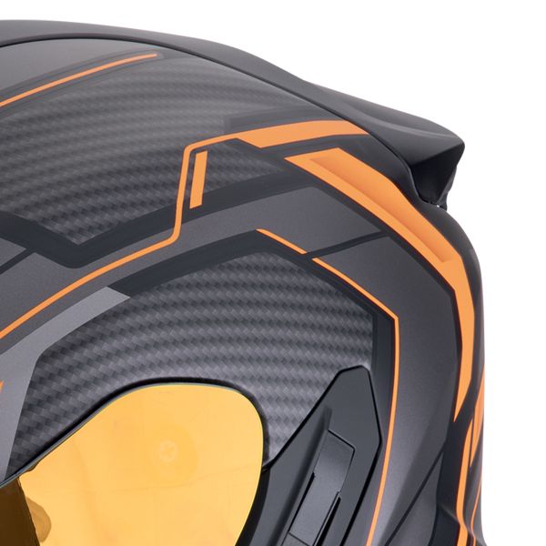 Scorpion Exo 1400 Evo II Air Linart Matt Orange + Kit bluetooth Exo-Com Link-1