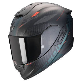 Scorpion Exo 1400 Evo II Air Luma Matt Green + Kit bluetooth Exo-Com Link-1C
