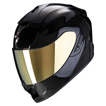 Scorpion Exo 1400 Evo II Air Solid Black + Kit bluetooth Exo-Com Link-1