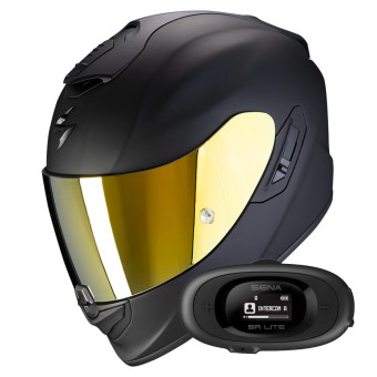 Integral Scorpion Exo 1400 Evo II Air Solid Matt Black + Kit bluetooth 5R Lite