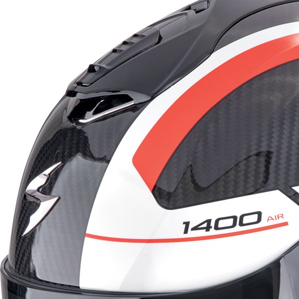 Scorpion Exo 1400 Evo II Carbon Air Enko Negro Rojo Blanco