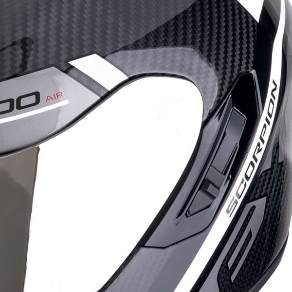 Scorpion Exo 1400 Evo II Carbon Air Enko Black + Kit bluetooth Exo-Com Link-1C