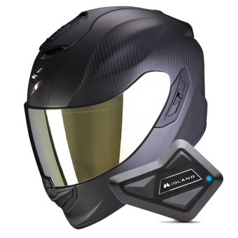 Integral Scorpion Exo 1400 Evo II Carbon Air Matt Black + Kit Bluetooth BT Mini
