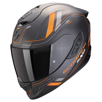 Scorpion Exo 1400 Evo II Carbon Air Mirage Orange + Kit bluetooth Exo-Com Link-1