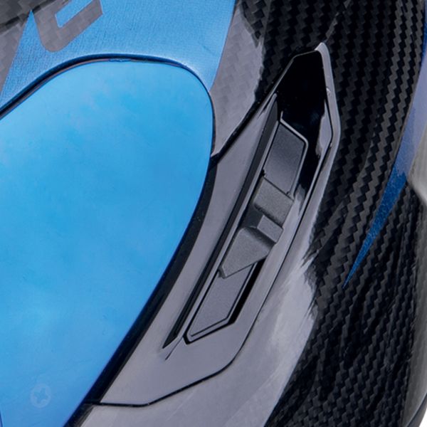 Scorpion Exo 1400 Evo II Carbon Air Platted Negro Azul