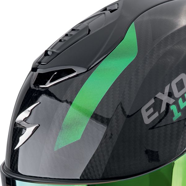 Scorpion Exo 1400 Evo II Carbon Air Platted Negro Verde
