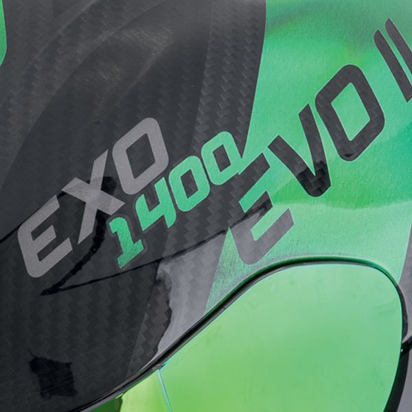 Scorpion Exo 1400 Evo II Carbon Air Platted Negro Verde